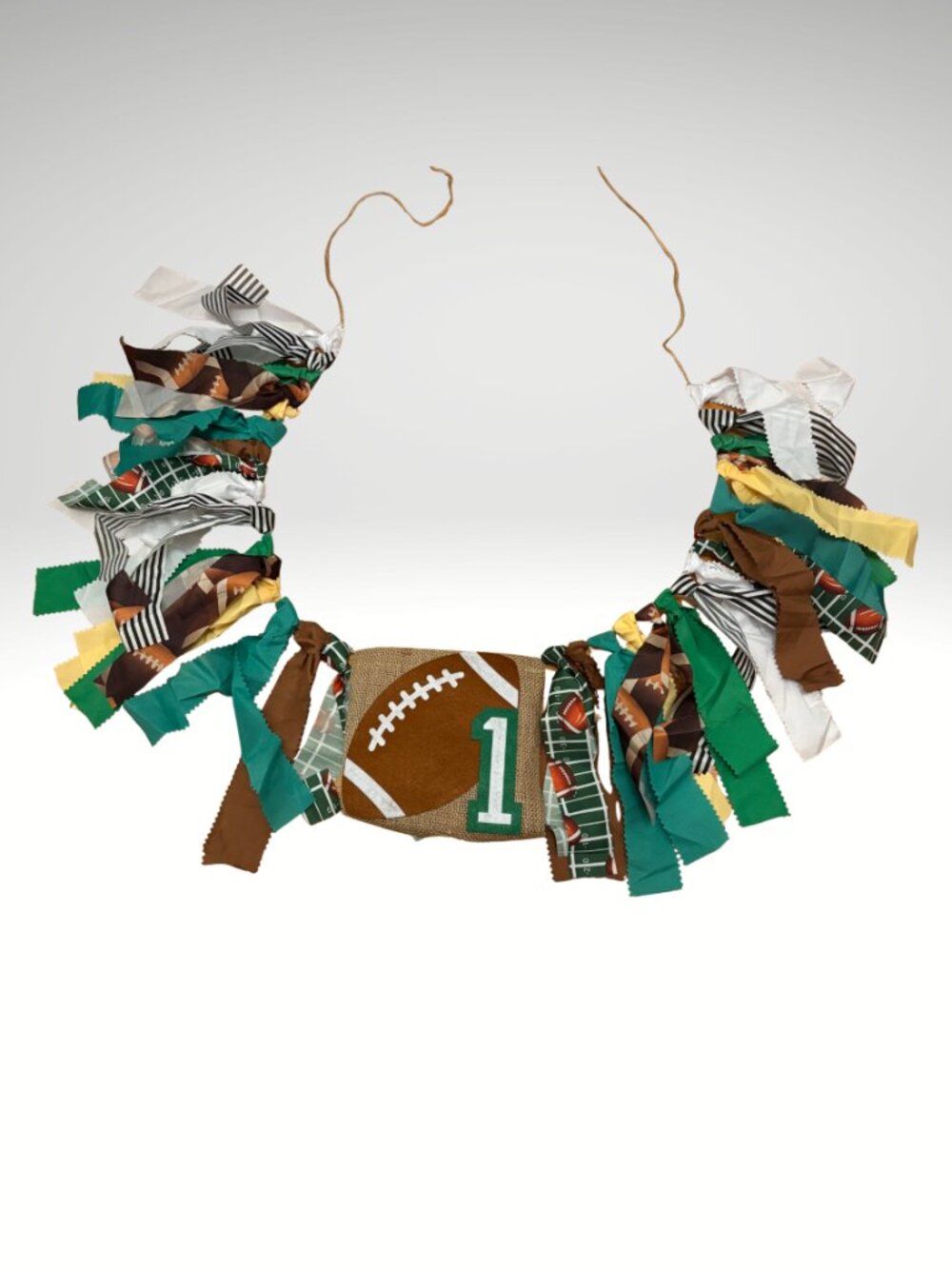 Baby Football Theme First Birthday Highchair Banner Decorations (SKU: 117MI)